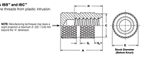 Molded-in Threaded Inserts, Blind Threaded 2