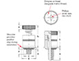 Captive Panel Screw, Screw Head Spring loaded, Self Clinching-PF7M 2