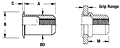 Thin-Wall Low-Profile Head Threaded Insert - Metric 2