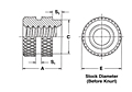 Molded-in Threaded Inserts, Thru-Threaded 2